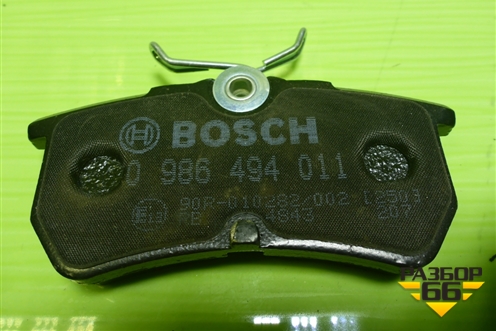 Колодки тормозные задние (0986494011) для Ford Focus 1 с 1998-2004г (Фокус)