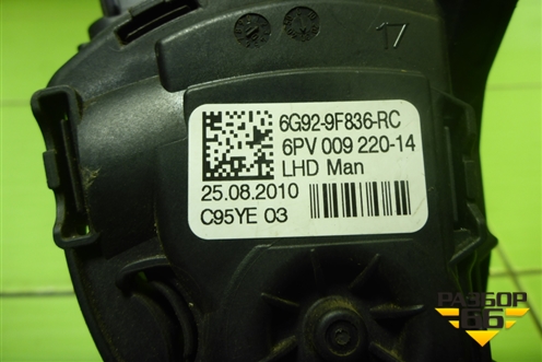 Педаль газа электронная (6G929F836RC) для Ford Mondeo 4 с 2006-2014г (Мондео)