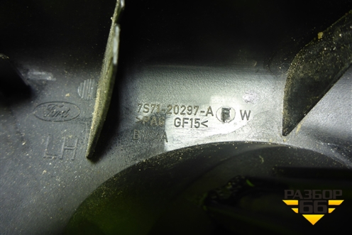 Накладка двери передней левой уголок (7S7120297AFW) для Ford Mondeo 4 с 2006-2014г (Мондео)