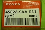 Колодки тормозные передние (новые) (45022SAAE51) для Honda Jazz(GD) с 2002-2008г (Джаз)