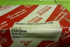 Колодки тормозные задние (новые) (0446660160) для Toyota Land Cruiser (200) с 2008г (Ленд Крузер)
