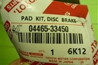 Колодки тормозные передние (новые) (0446533450) для Toyota Camry V40 с 2006-2011г (Камри)