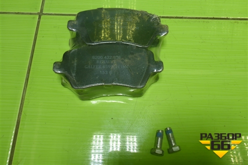 Колодки тормозные передние (новые) (410608481R) для Renault Duster I с 2010-2021г