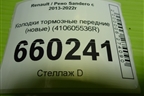 Колодки тормозные передние (новые) (410605536R) для Renault Sandero с 2013-2022г