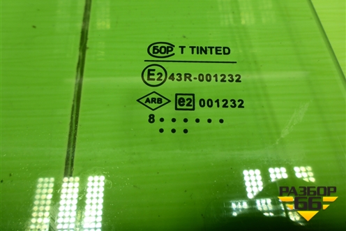 Стекло двери задней правой для Renault Logan с 2004-2015г (Логан)