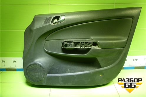 Обшивка двери передней правой под электрику (5ти дверный кузов) (P1002881) для Opel Corsa D с 2006-2014г (Корса Д)