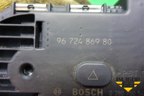 Заслонка дроссельная электрическая (1.6л PSA) (9672486980) для Peugeot Partner Tepee с 2008г (Партнер Типпи)