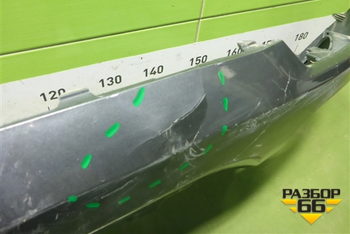 Юбка заднего бампера (2804102CR01) для Changan UNI-K с 2020г (Юни К)