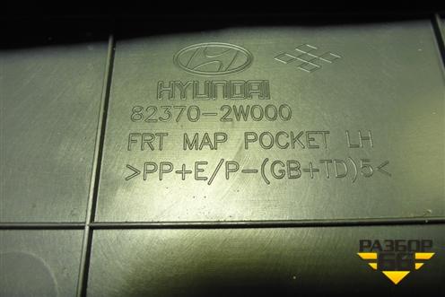 Обшивка двери передней левой под электрику (823702W000) для Hyundai Santa Fe с 2012-2018г (Санта Фе)