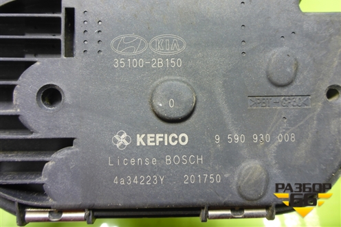 Заслонка дроссельная электрическая (1.6л G4FC) (351002B150) для Kia Rio с 2011-2016г (Рио 3)