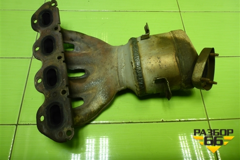 Коллектор выпускной с катализатором (1.6л F16D4) (55572914) для Chevrolet Aveo (Т300) с 2011г (Авео Т300)