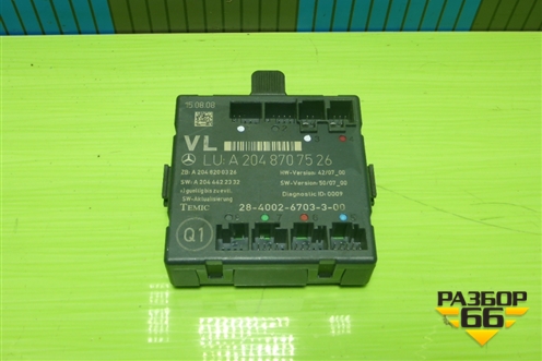 Блок комфорта (передней левый двери ) (A2048707526) для Mercedes Benz C-Klass W204 с 2007-2014г (Ц)