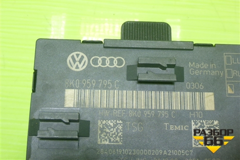 Блок комфорта (задней левой двери) (8K0959795C) для Audi A4 (В8) с 2007-2015г (А4)