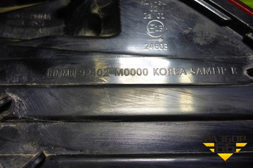 Фонарь задний наружный правый (92402M0000) для Hyundai Creta с 2016г (Крета)