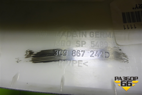 Обшивка стойки задняя верхняя правая (передняя универсал) (3C9867242D) для Volkswagen Passat (В7) с 2011-2014г (Пассат Б7)