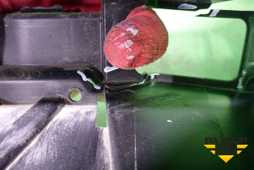 Бампер задний (верхняя часть после 2014г под парктроник) (8U0807385C) для Audi Q3 с 2011-2018г (Ку 3)