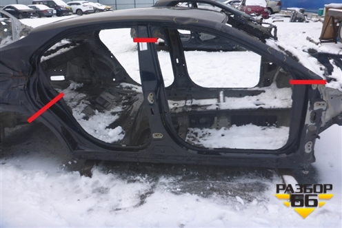 Порог со стойкой правый (6131133090) для Toyota Camry V70 с 2017г (Камри)