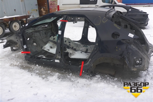 Порог со стойкой левый (5ти дверный кузов) для Honda Civic 5D с 2005-2011г (Цивик)