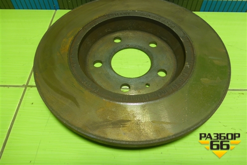 Диск тормозной задний (не вентилируемый) (8K0615601B) для Audi A4 (В8) с 2007-2015г (А4)