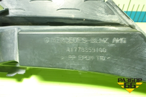 Решетка в передний бампер центральная (AMG) (A1778859100) для Mercedes Benz CLA C118 с 2019г (ЦЛА)