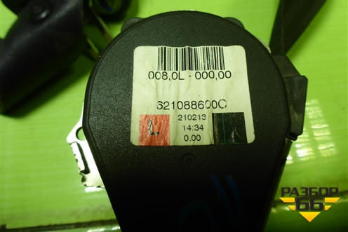 Ремень безопасности передний левый (621088600C) для Renault Logan с 2004-2015г (Логан)