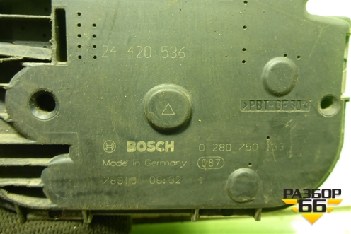 Заслонка дроссельная электрическая (1.3л Z12XEP) (24420536) для Opel Corsa D с 2006-2014г (Корса Д)