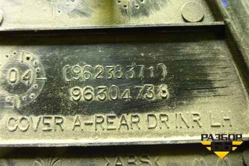 Накладка двери задней левой уголок (96238371) для Chevrolet Lanos с 2004г (Ланос)