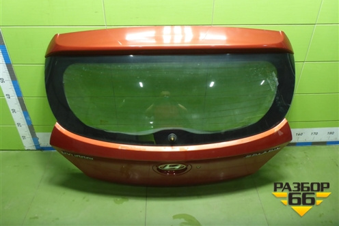 Дверь багажника со стеклом (737004L200) для Hyundai Solaris с 2010-2016г (Солярис)