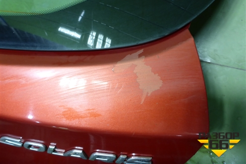 Дверь багажника со стеклом (737004L200) для Hyundai Solaris с 2010-2016г (Солярис)