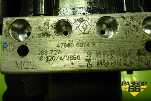 Блок ABS (476606974R) для Nissan Terrano с 2014г (Терано)