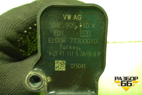 Катушка зажигания (04E905110K) для Volkswagen Polo (седан) с 2010г (Поло)