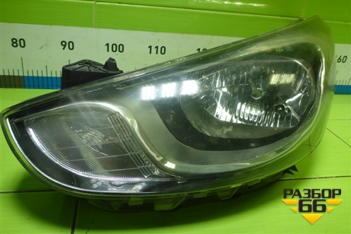 Фара левая (до 2014г галоген) (921014L000) для Hyundai Solaris с 2010-2016г (Солярис)