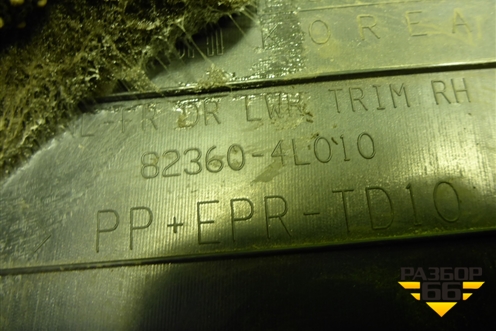 Обшивка двери передней правой под электрику (823604L010) для Hyundai Solaris с 2010-2016г (Солярис)