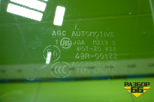 Стекло двери задней левой для Mitsubishi ASX с 2010г (АСХ)