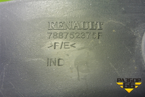 Накладка заднего крыла левого (788752375R) для Renault Duster I с 2010-2021г (Дастер)