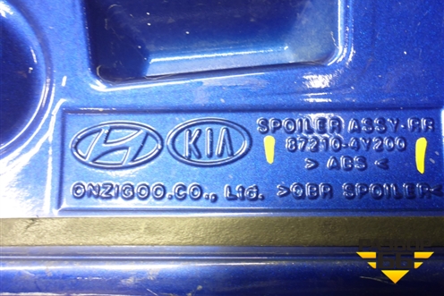 Спойлер на дверь багажника (хэтчбек) (872104V200) для Kia Rio с 2011-2016г (Рио 3)