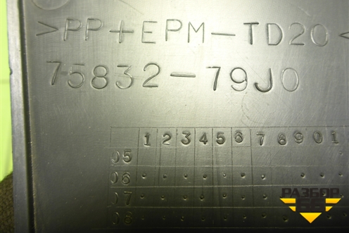 Накладка внутренняя (на консоль левая) (7583279J0) для Suzuki SX4 с 2006-2013г (СХ4)