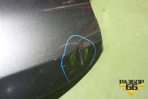 Дверь багажника без стекла (CD569F2701080101) для Changan UNI-K с 2020г (Юни К)