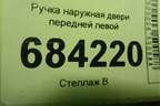 Ручка наружная двери передней левой для Renault Sandero с 2013-2022г (Сандеро)