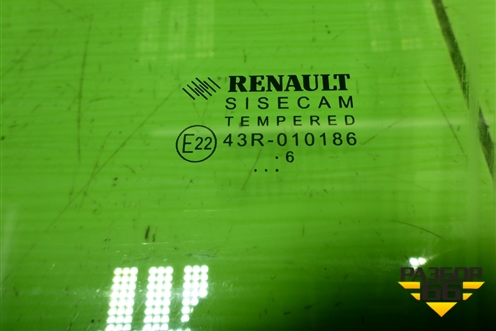 Стекло двери передней левой для Renault Logan II с 2012г (Логан)